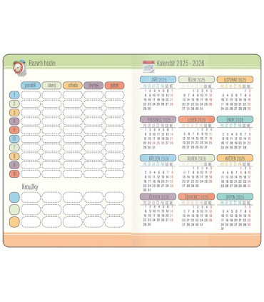 Školní diář STUDENT - Skate 2025/2026