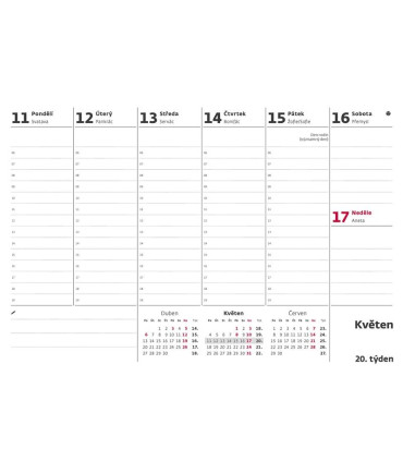Stolní pracovní kalendář 2026