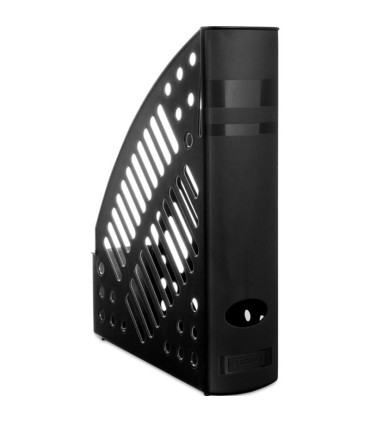 Stojan na časopisy Donau - plastový, černý