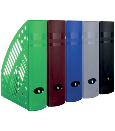 Stojan na časopisy Donau - plastový, černý