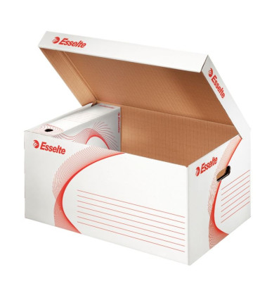 Archivační krabice Esselte Standard - bílá, 55,0 x 25,5 x 36,5 cm