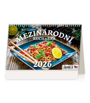 Stolní kalendář 2026 Mezinárodní kuchařka