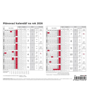 Plánovací karta 2026