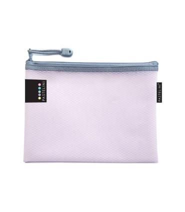 Síťovaná zipová obálka Pastelini - A5, růžová