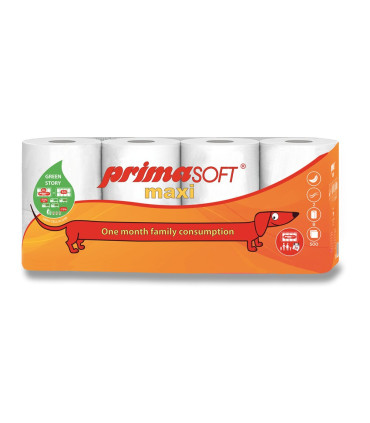 Toaletní papír PrimaSOFT Maxi - 2vrstvý, 8 rolí
