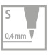 Permanentní popisovač STABILO OHPen universal 841S - modrý